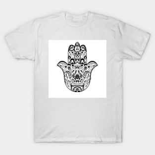 hand of gods in mantra mandala pattern ecopop T-Shirt